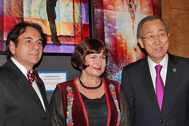 Creațiile pictorului sătmărean Alexandru Darida, prezentate la sediul ONU