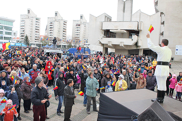Inimile sătmărenilor au bătut la unison de Ziua Naţională a României