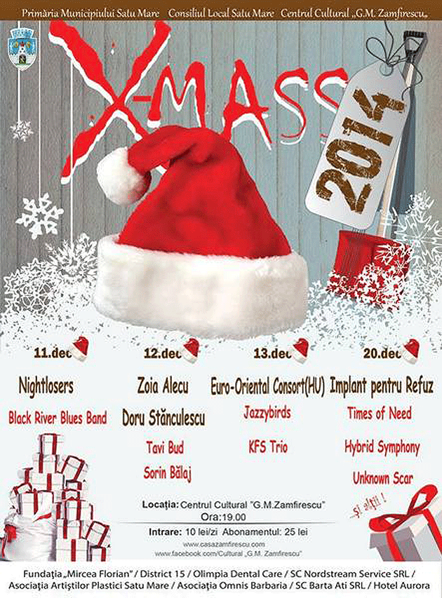 Concerte de blues, folk, jazz şi rock la Christmas Fest 2014