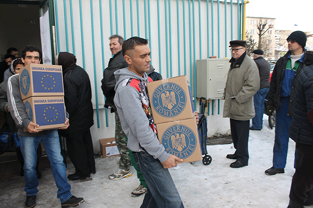 A început distribuirea alimentelor comunitare în Sătmar