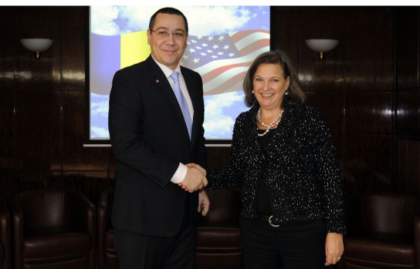 Ponta a discutat cu Nuland despre Parteneriatul strategic, situaţia regională şi corupţie