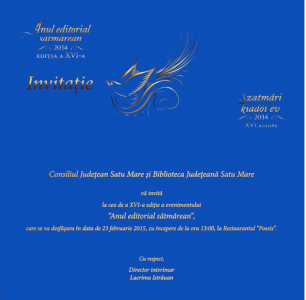 Anul editorial sătmărean, la a XVI-a ediție