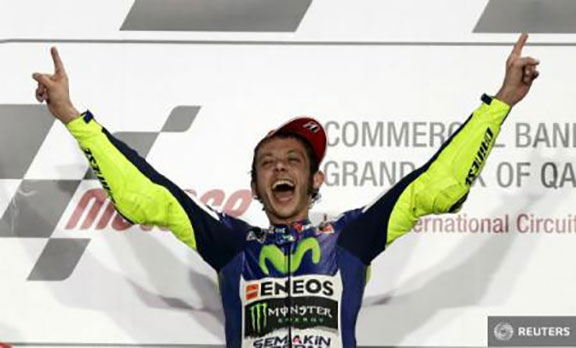 Italianul Valentino Rossi a câștigat Marele Premiu al Qatarului