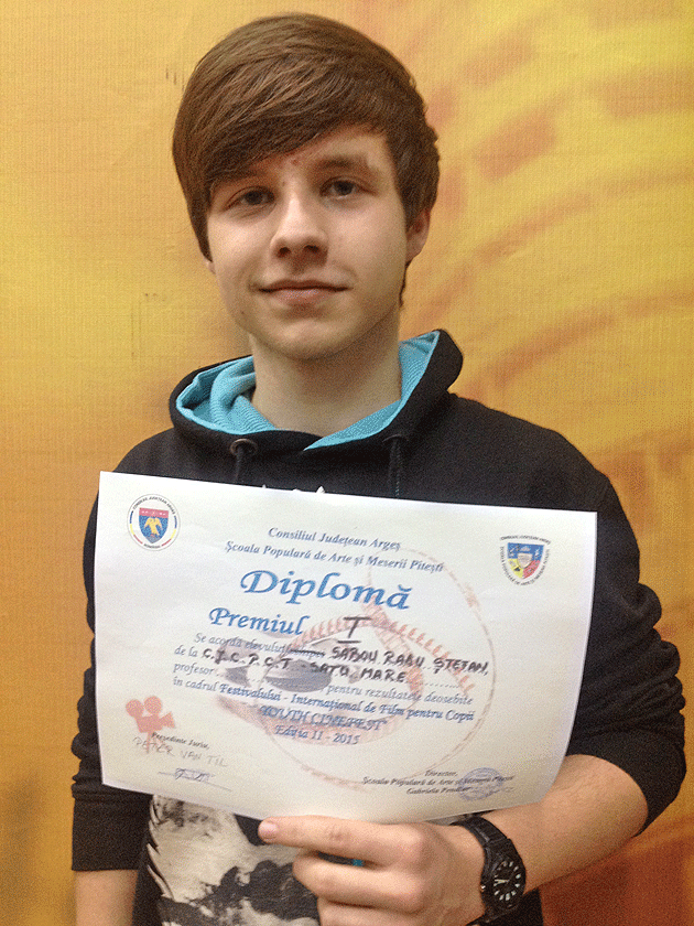 Radu Sabou a luat premiul I la Festivalul Internaţional de Film de la Piteşti