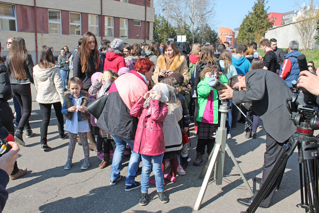 Eclipsa, văzută în condiţii bune la Satu Mare