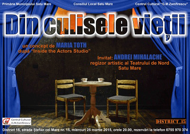 Spectacole de teatru organizate de Centrul Cultural “G.M. Zamfirescu”