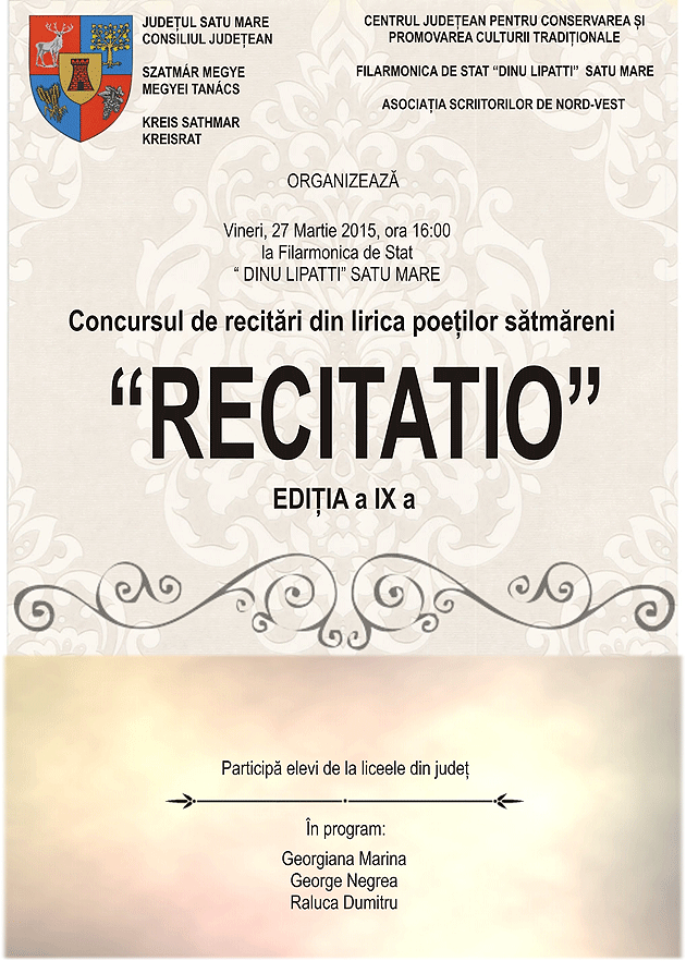 „Recitatio”, la a IX-a ediție