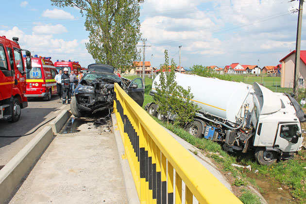 Accident grav la Botiz