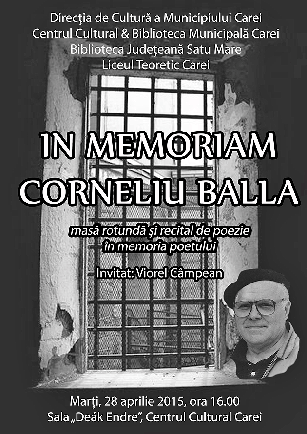 Memorial Corneliu Balla la Carei