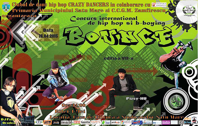 Comedie, rock & roll şi concurs “Bounce 2015” la final de săptămână