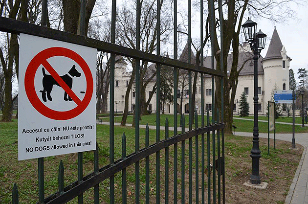 Accesul câinilor, restricţionat  în parcul dendrologic din Carei