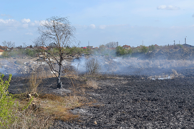 Incendiu de proporţii pe Lacul Cubic