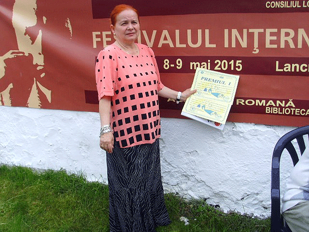 Profesoara Cornelia Bălan Pop, premiată la Festivalul  Internațional „Lucian Blaga”