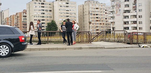 Pieton accidentat pe Podul Decebal