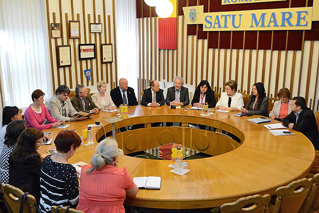 Reprezentanții Asociației ASB a Samaritenilor  din Germania, în vizită la Primăria Satu Mare