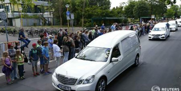 Germania: Sosirea rămășițelor pământești ale liceenilor care și-au pierdut viața în prăbușirea avionului Germanwings