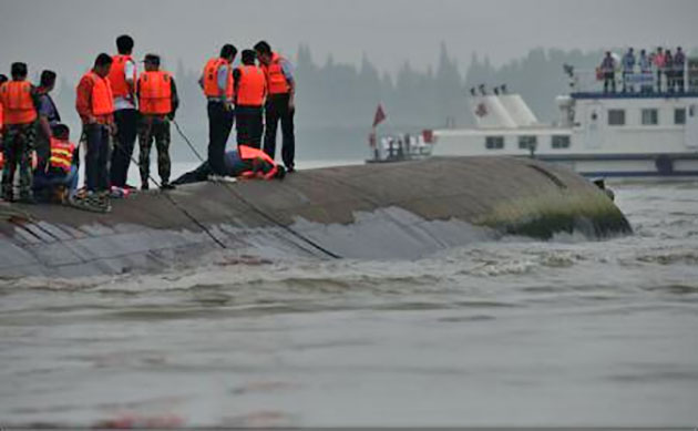 Din interiorul feribotului scufundat în Yangtze cu peste 450 de persoane la bord se aud sunete