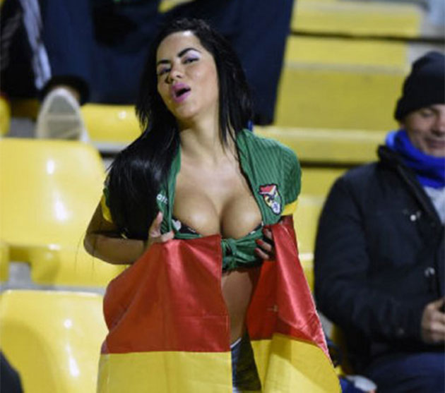 Da, da, ea e fata care a cucerit Copa America!!! Maite Flores, diva din Bolivia