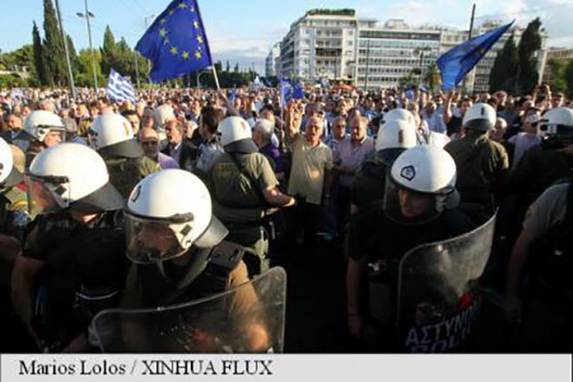 Grecia: O nouă manifestație la Atena pentru menținerea țării în zona euro