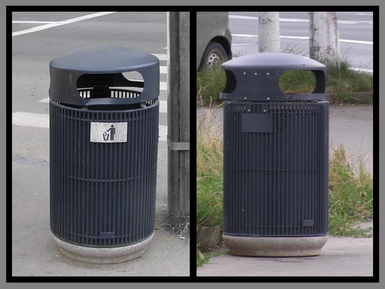 SUTE de noi COŞURI de gunoi pe străzile municipiului Satu Mare