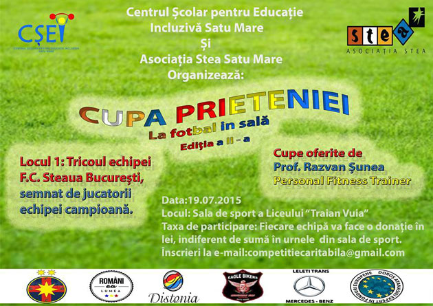 Cupa Prieteniei la fotbal, un turneu caritabil