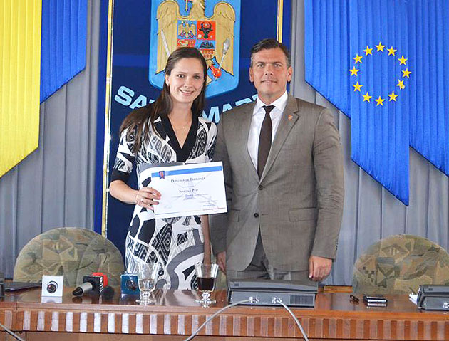 Premiu de excelenţă din partea Consiliului Judeţean pentru Simona Pop