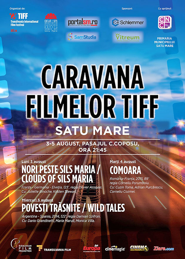 Caravana TIFF aduce filme în aer liber  la Satu Mare