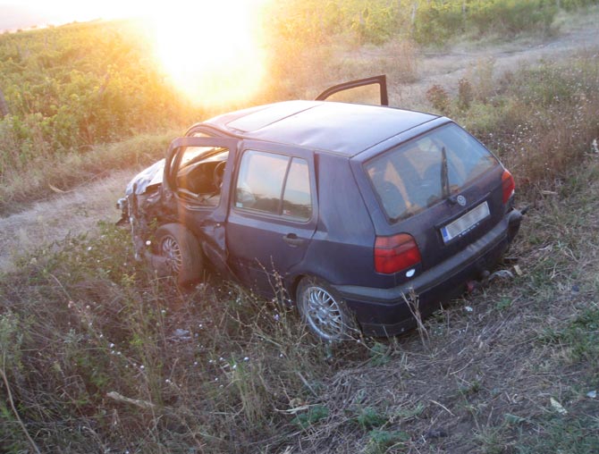 Un NOU accident la CIUPERCENI. Un vitezoman a "parcat" în ŞANŢ