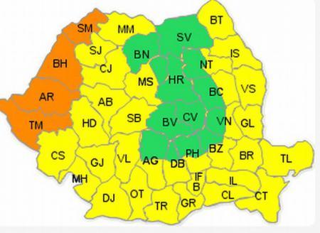 COD PORTOCALIU de caniculă în weekend. Din NOU temperaturi RECORD