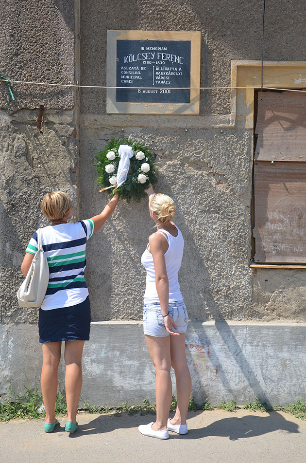 Kölcsey Ferenc, comemorat la Carei