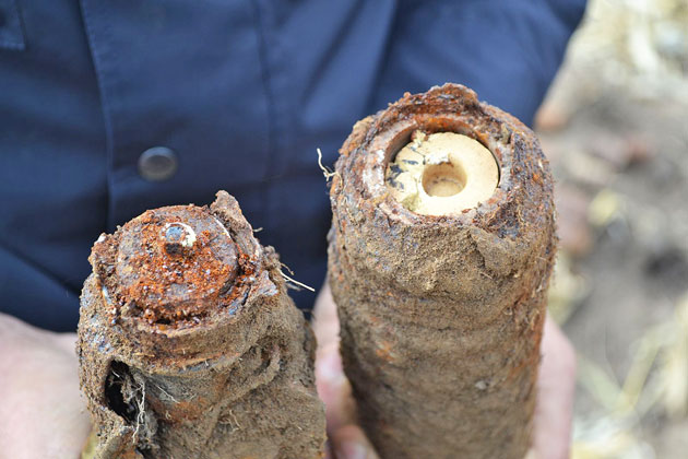 Proiectile descoperite la Roşiori