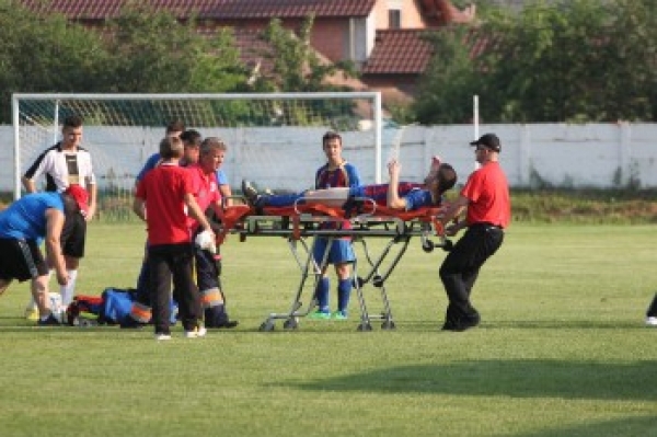 Adrian Sabou revine pe teren după accidentarea teribilă din barajul cu Jucu