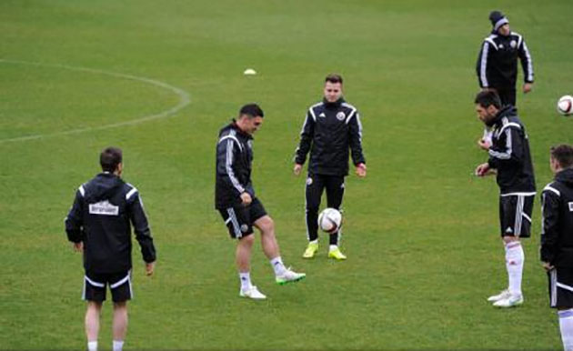 Primul antrenament al naționalei României, înaintea partidelor cu Ungaria și Grecia, din preliminariile EURO 2016