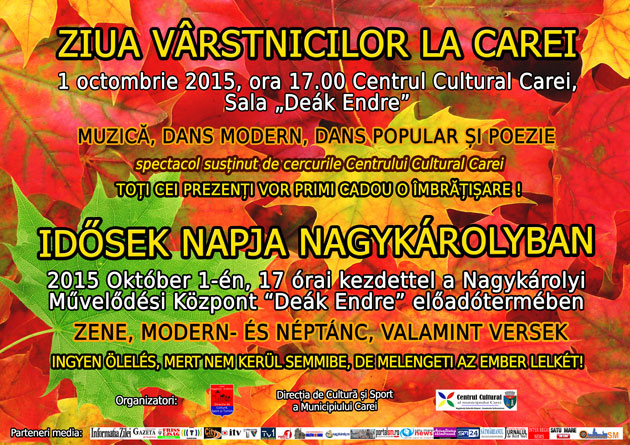 Spectacol de Ziua Persoanelor Vârstnice la Carei