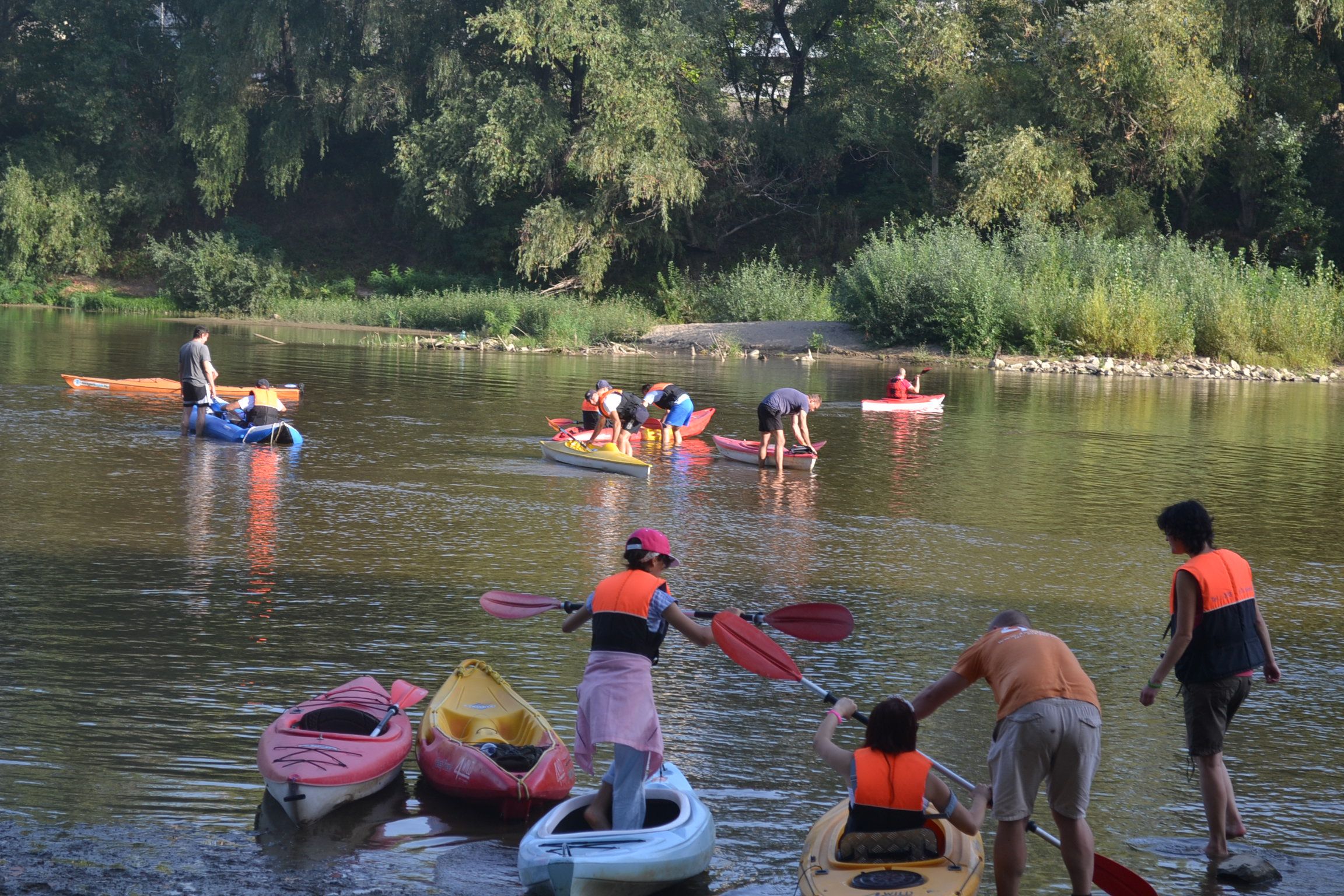Cu CAIACELE pe SOMEŞ şi cu BICICLETELE pe DIG. Săptămâna MOBILITĂŢII Europene (GALERIE FOTO)
