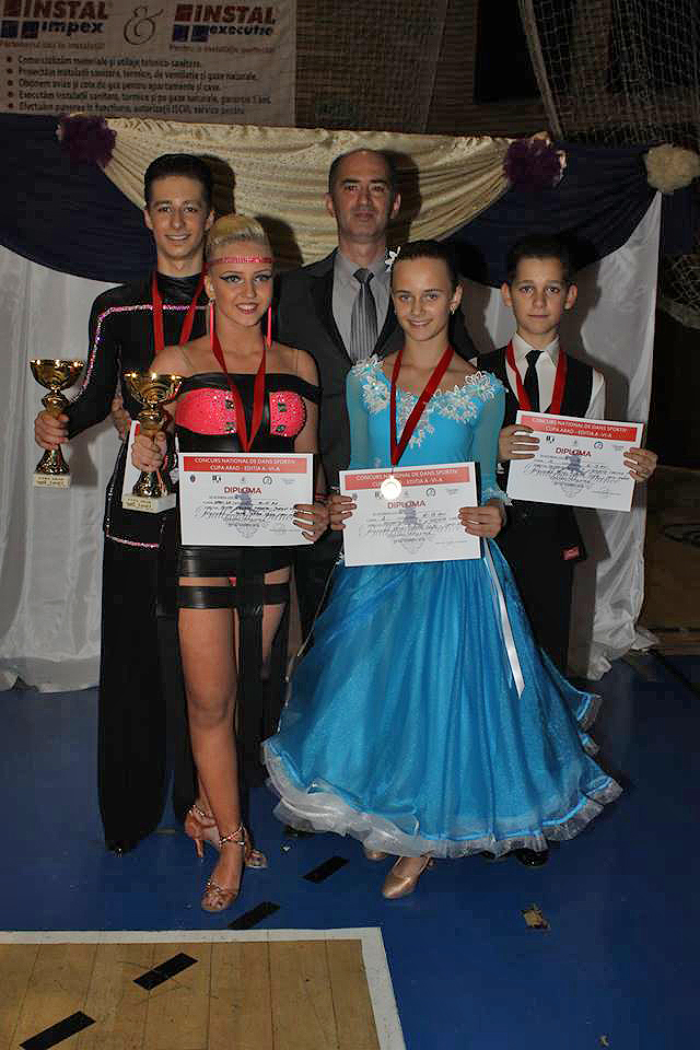 Dans sportiv  Eduard Ignat - Luiza Jurguţ pe primul loc  la Cupa Arad