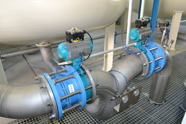 Conducta de aducţiune de la Doba, montată în proporţie de 60%