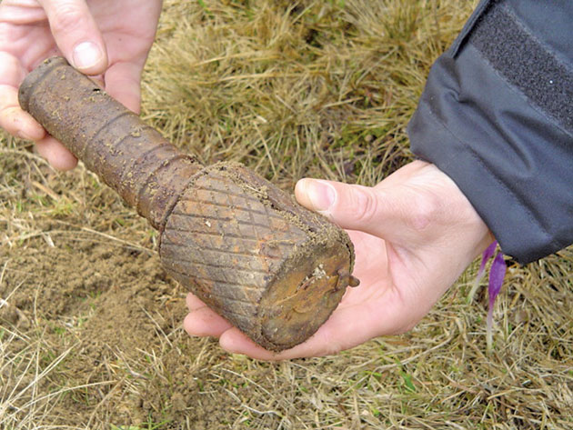 Grenadă descoperită la Andrid