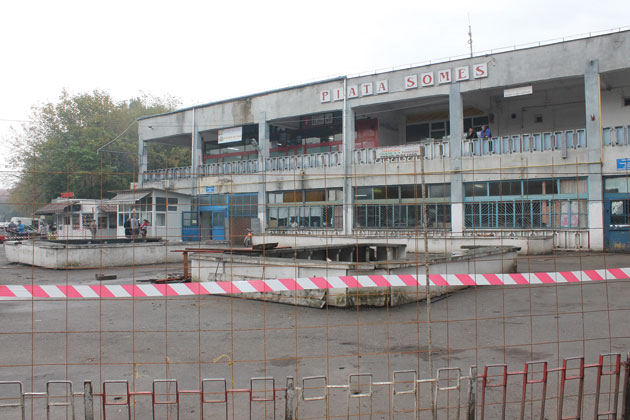 Piaţa Someş a intrat în plin proces de reabilitare şi modernizare