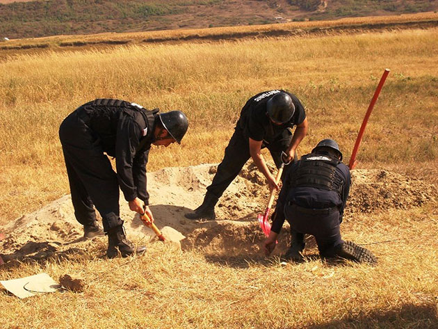 Muniţie neexplodată distrusă la Carei