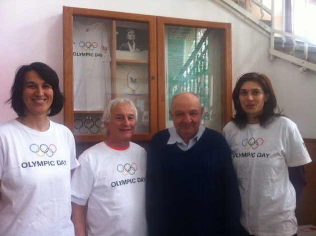 Colţul olimpismului, inaugurat  la Colegiul Ioan Slavici