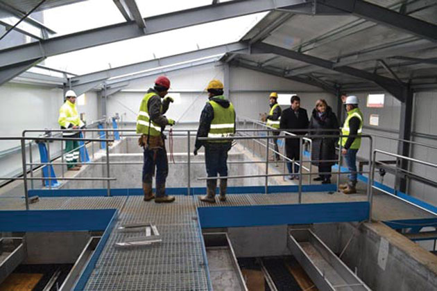 Primarul Aurelia Fedorca a vizitat şantierele de la Staţia de epurare şi Uzina de apă