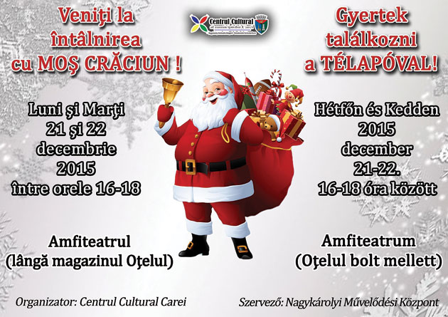 Moş Crăciun ajunge săptămâna viitoare şi la Carei