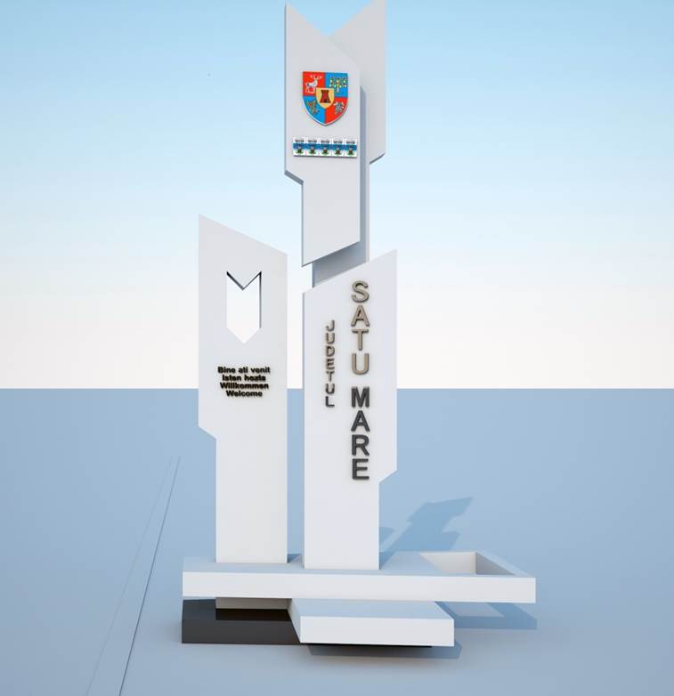 INTRĂRILE în JUDEŢ vor fi MODERNIZATE. VEZI modelul noilor OBELISCURI