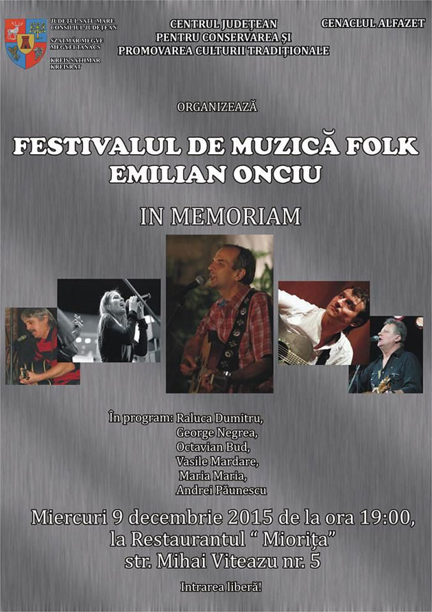 Festivalul de muzică folk  ”In Memoriam Emilian Onciu”