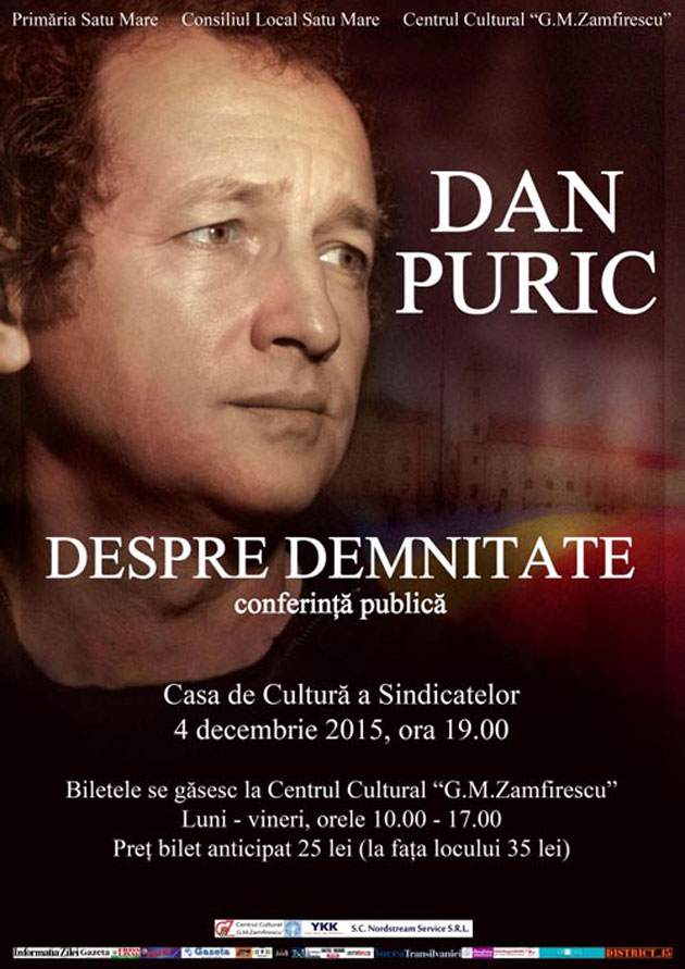 Suită de evenimente organizate de G.M. Zamfirescu în această săptămână