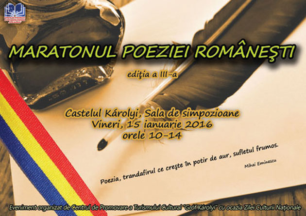 “Maratonul poeziei românești”, la Castelul din Carei