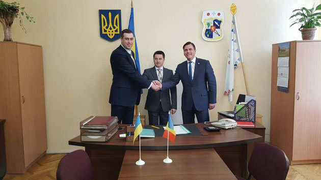 Delegație sătmăreană la Vinogradiv