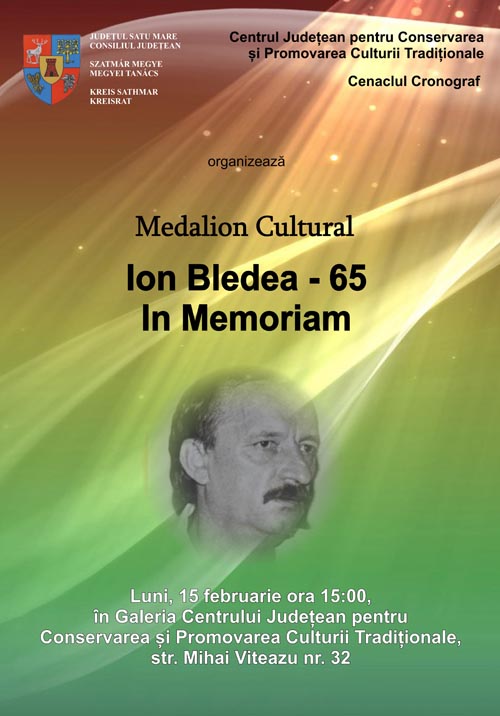 Medalionul cultural –  In memoriam Ion Bledea