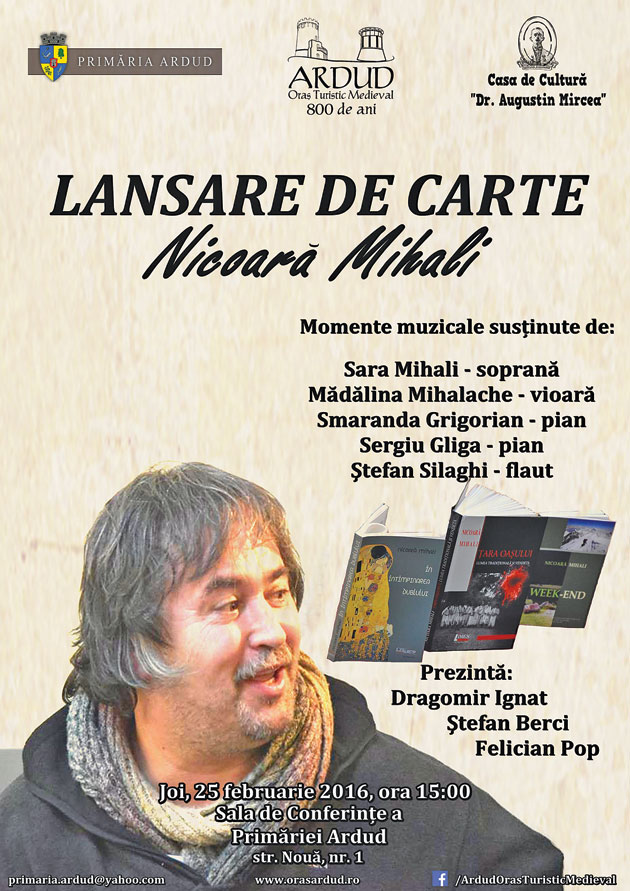Lansare de carte – Nicoară Mihali - la Ardud